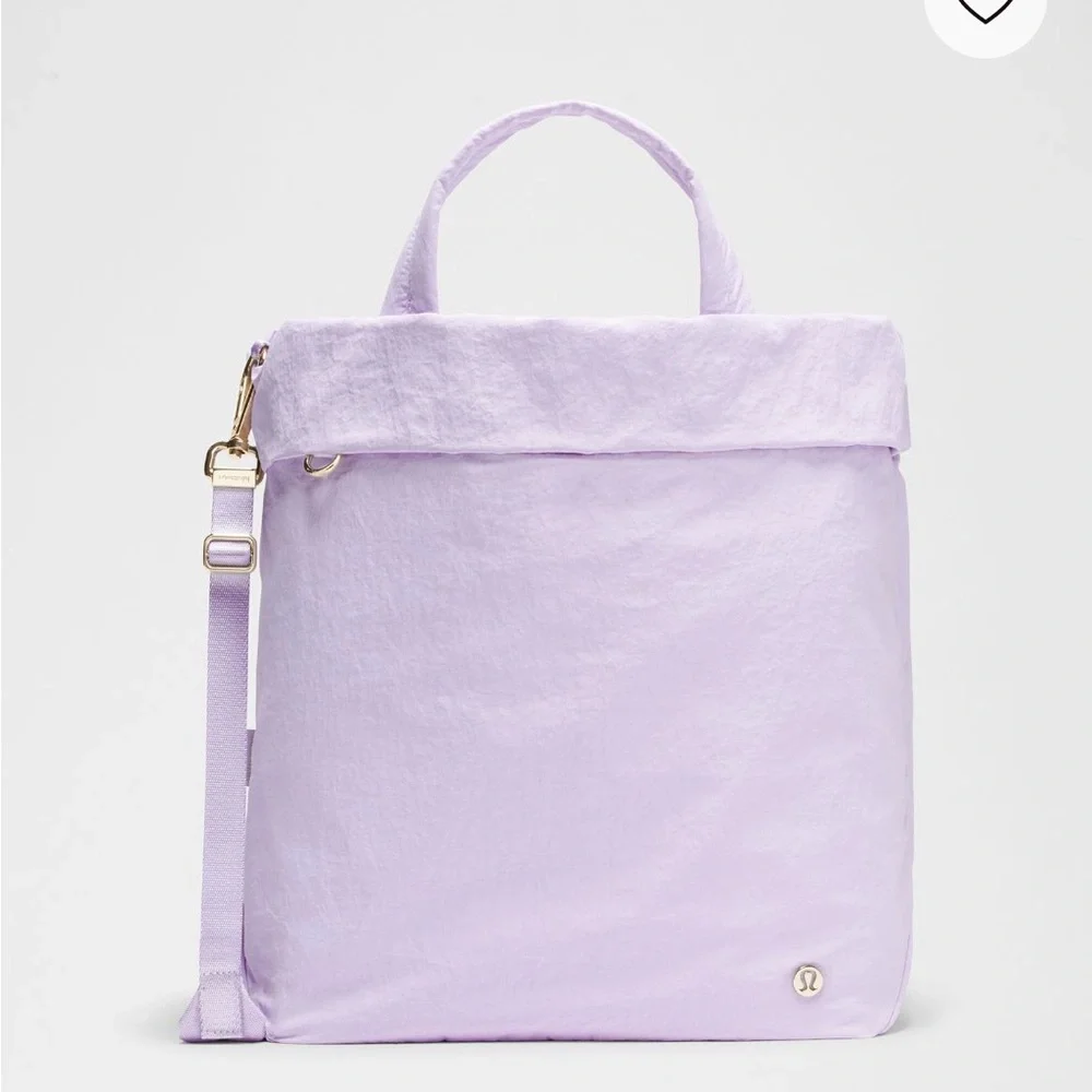 Lululemon Athletica Navy Shoulder Bag with long and short straps - Picture 2 of 2